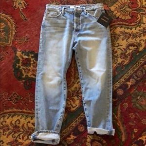 Mother denim jeans Huffy flood in Wicked